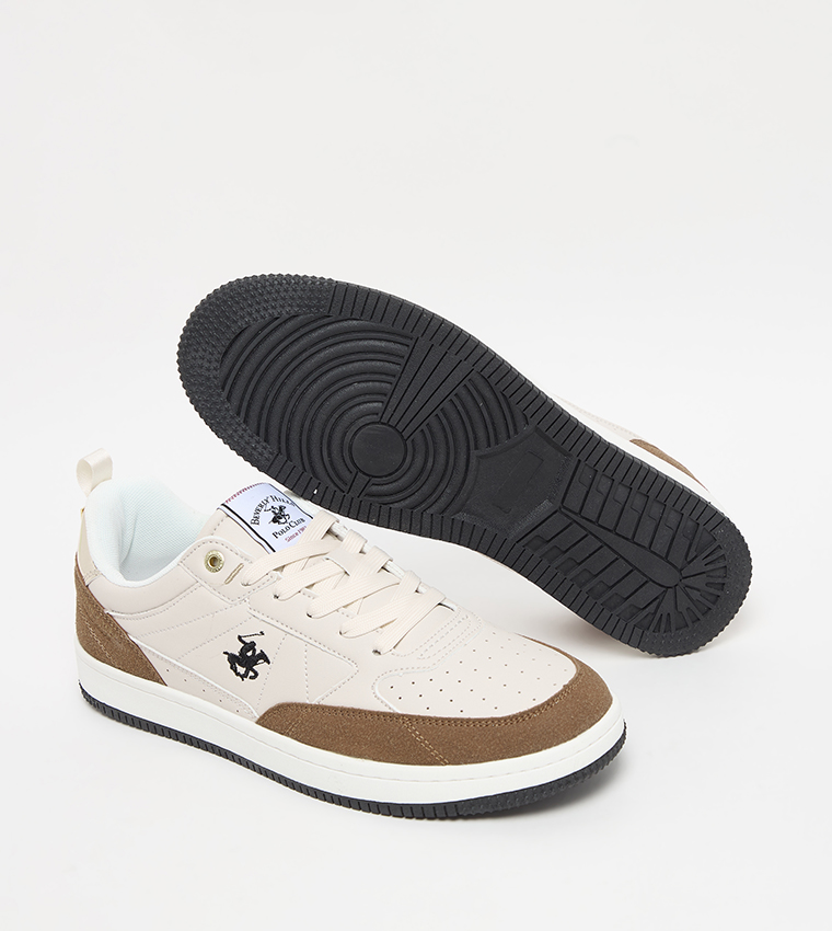 Logo Detail Lace Up Sneakers