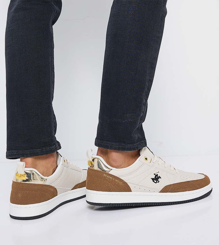 Logo Detail Lace Up Sneakers