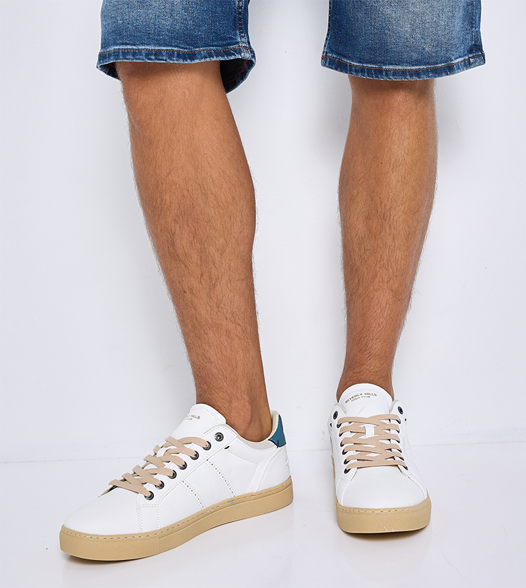 Logo Detail Lace Up Sneakers