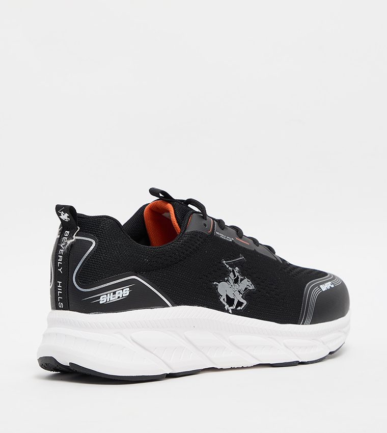 Mesh Detail Lace Up Casual Shoes