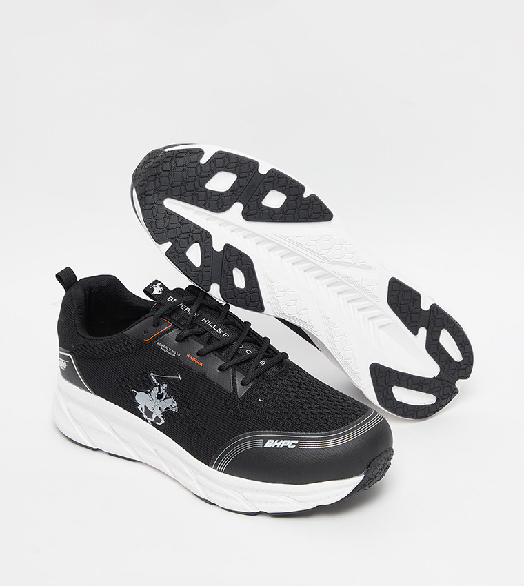 Mesh Detail Lace Up Casual Shoes