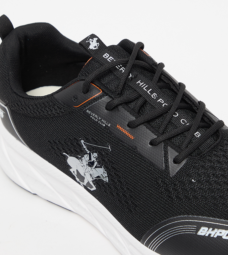 Mesh Detail Lace Up Casual Shoes