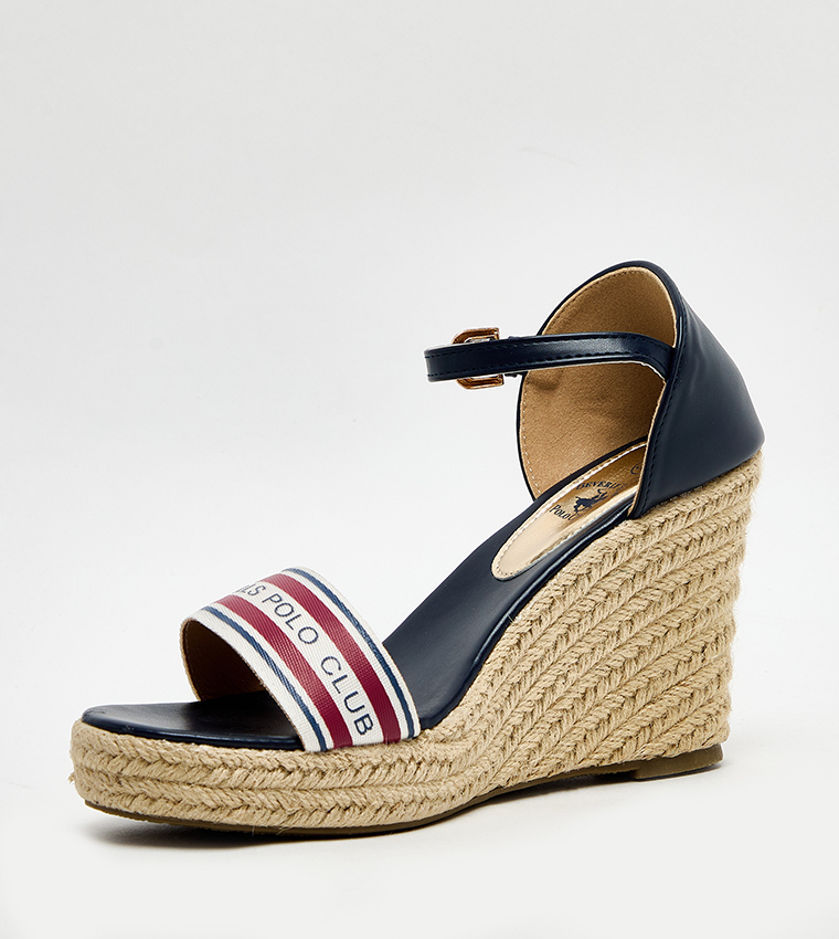 Logo Detail Espadrille Wedges