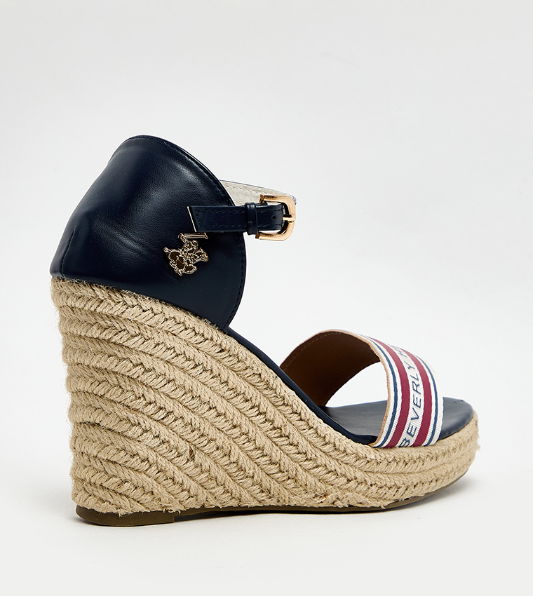 Logo Detail Espadrille Wedges