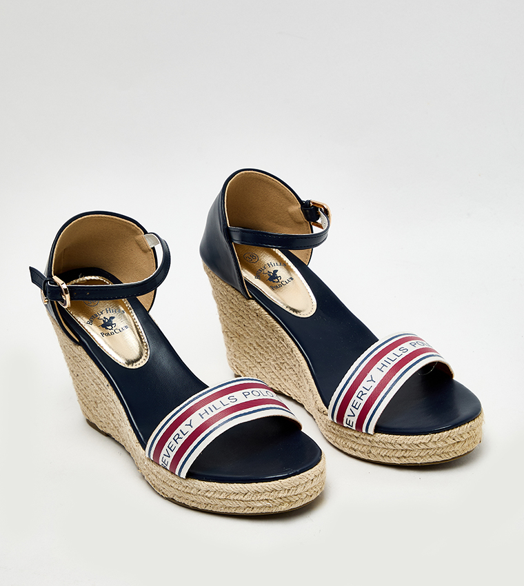 Logo Detail Espadrille Wedges