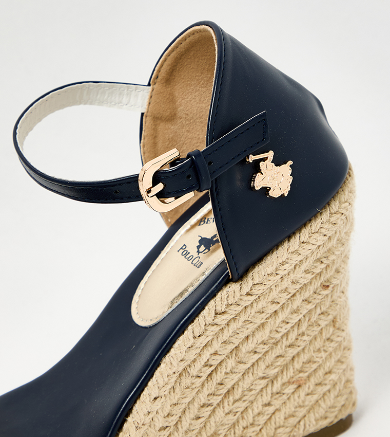 Logo Detail Espadrille Wedges