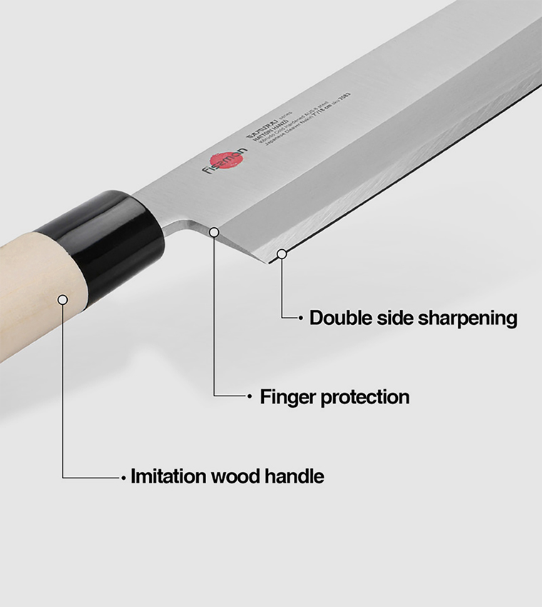 Buy Fissman 7" Japanese Cleaver Nakiri SAMURAI HANZO 18 Cm (steel AUS 8