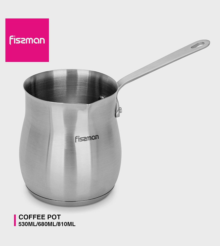 Stainless Steel Coffee Pot with Induction Bottom, 810 ml