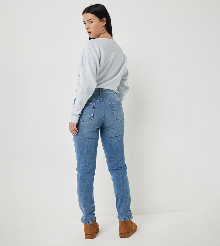 High Rise Slim Fit Jeans