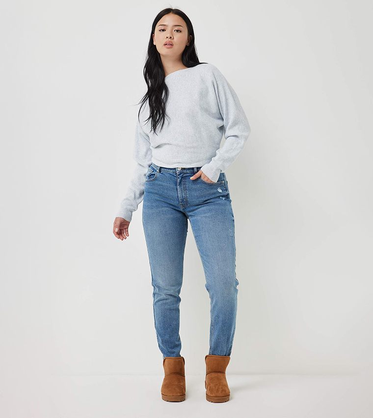 High Rise Slim Fit Jeans