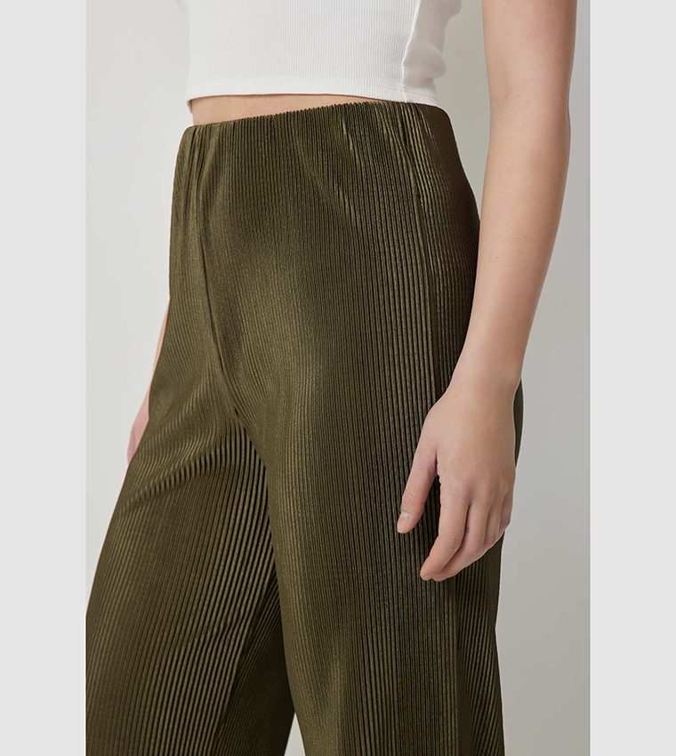 Pleated Wide Leg Pants