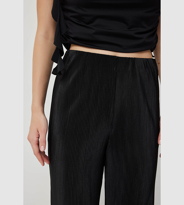 Pleated Wide Leg Pants