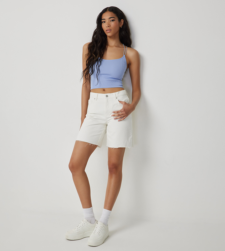 Bungee Strap Seamless Crop Top