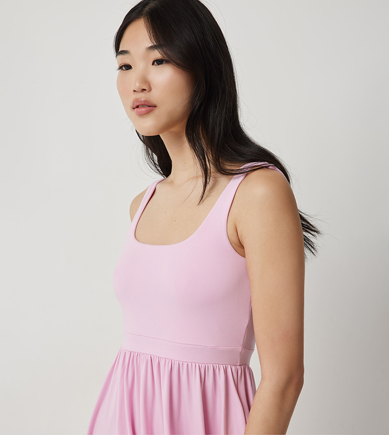 Fit & Flare Mini Dress with Pockets