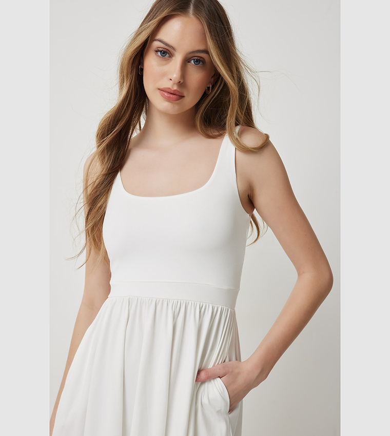 Fit & Flare Mini Dress with Pockets