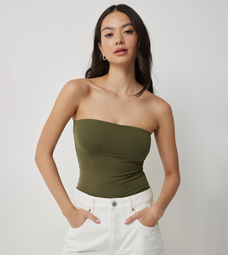 Solid Double Layered Tube Top