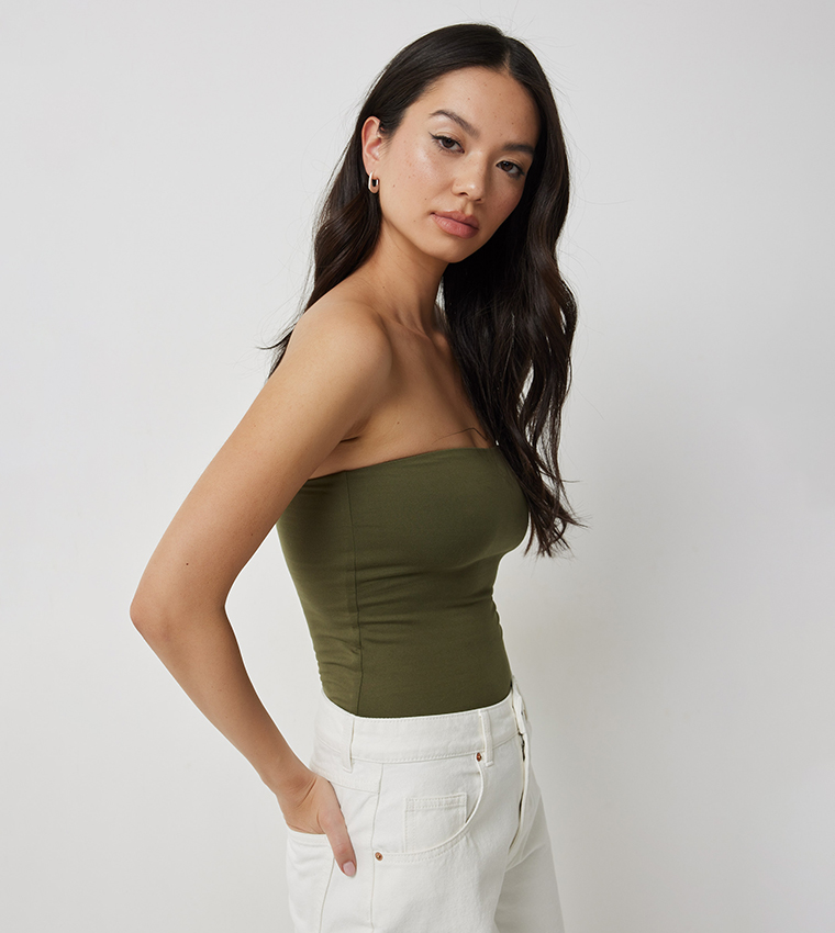 Solid Double Layered Tube Top