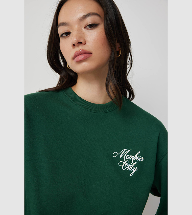 AWW SWEATSHIRT GREEN aww magazine