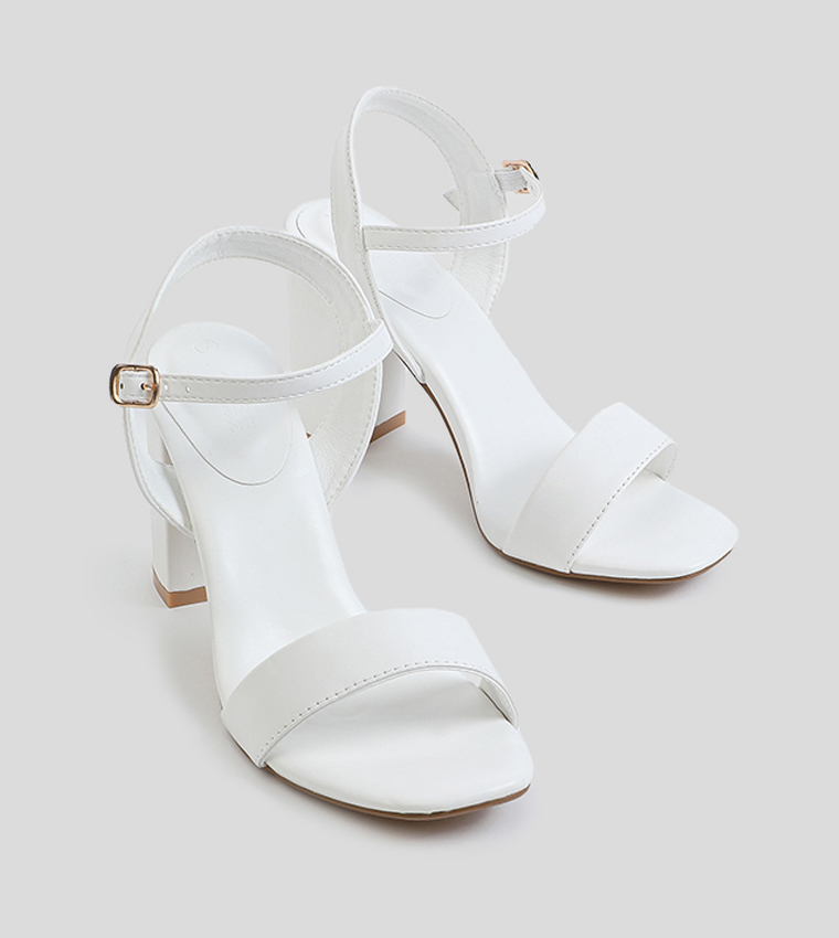 Open Toe Block Heel Sandals