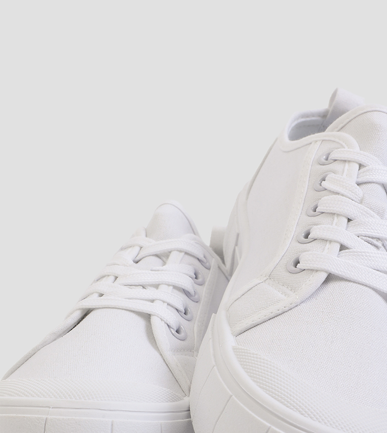 Lace-Up Low Top Sneakers