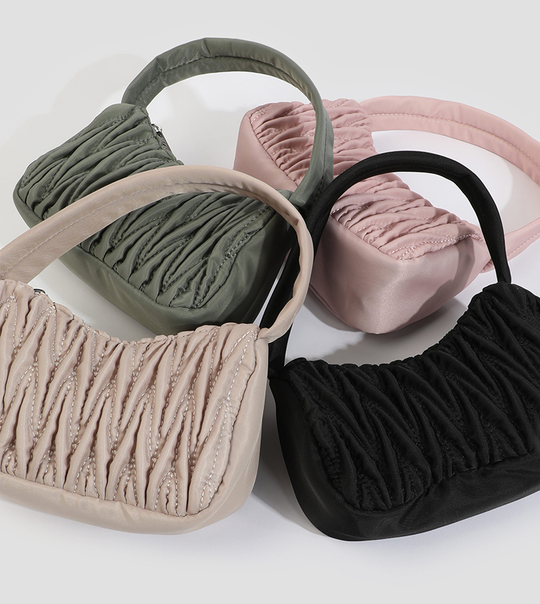 Ruched Shoulder Bag
