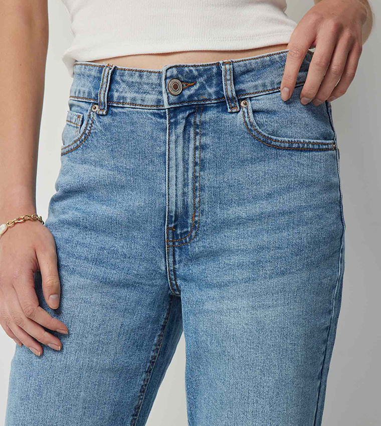 90's Faded Flared Jeans