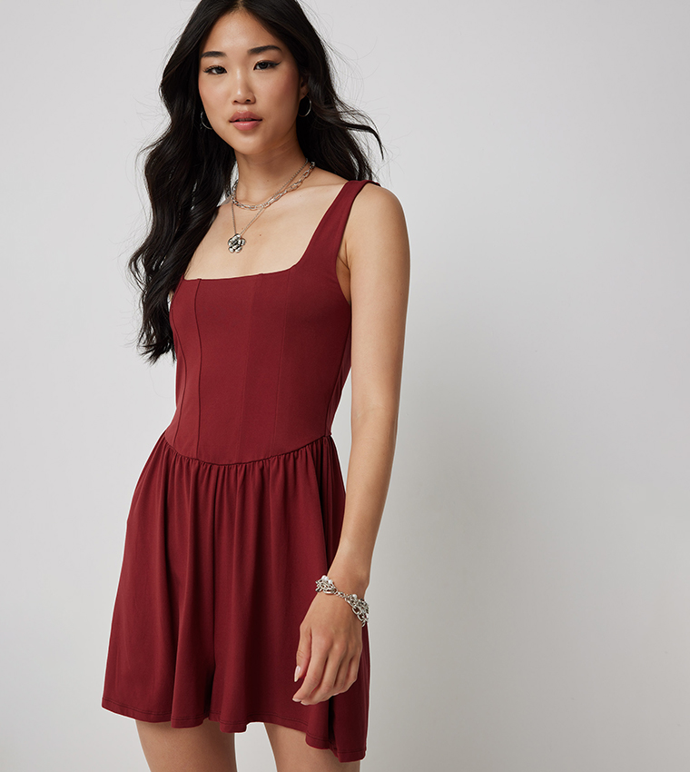 完売正規品 SHEER JACQUARD TAILORED ROMPERS Enchanting Chic Floral Jacquard Skater Romper | Windsor