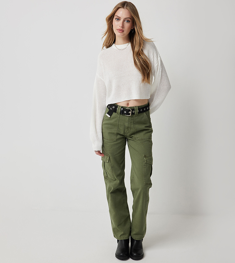 Knitted Cropped Sweater