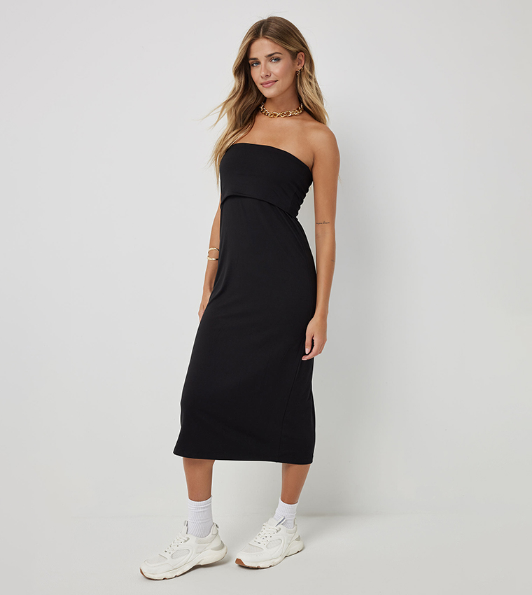 Two-Way Solid Maxi Skirt