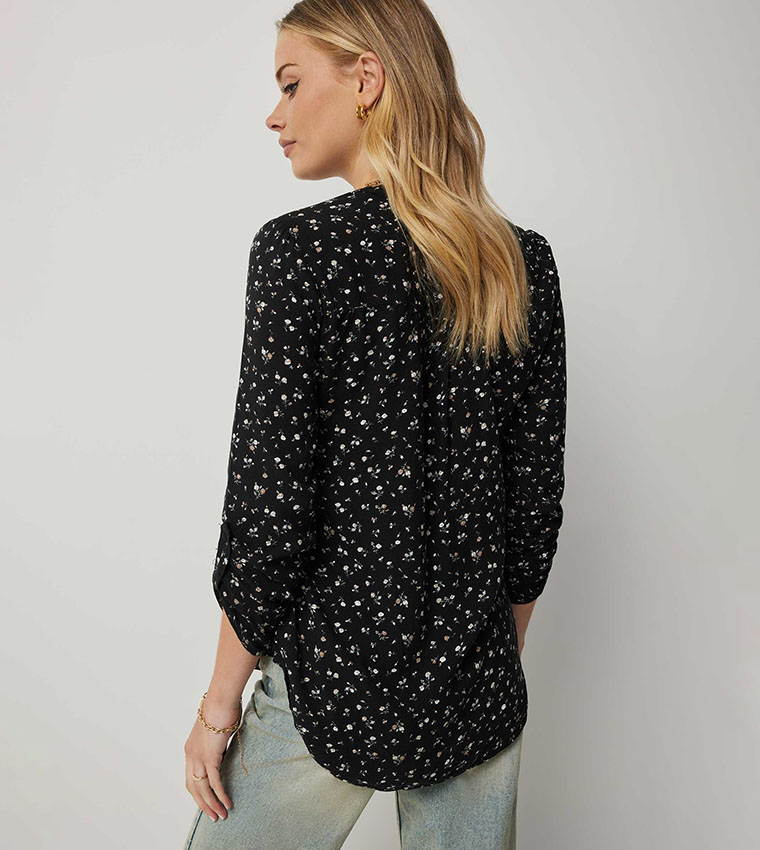 Printed Long Sleeves Top
