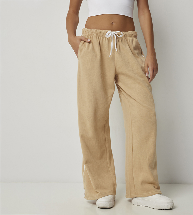 Double Stripe Baggy Sweatpants