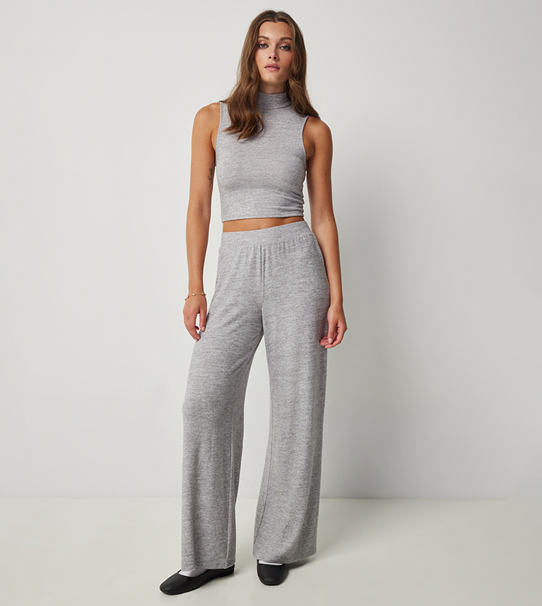 Brushed Mock Neck Tank Top