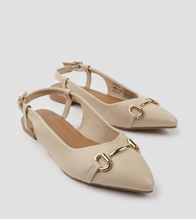 Horsebit Slingback Flats
