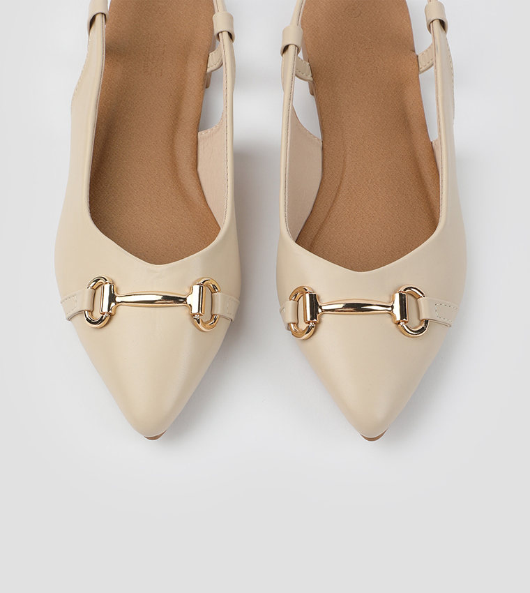 Horsebit Slingback Flats
