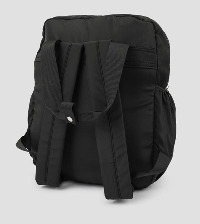 Nylon Quilted Pocket Backpack