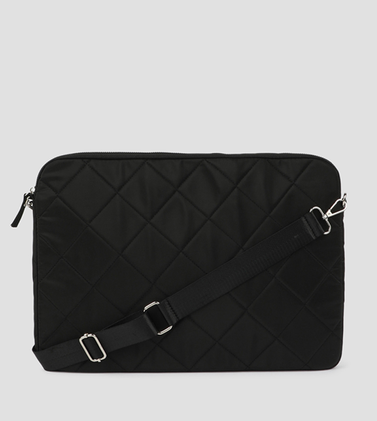 Quilted Nylon Laptop Bag