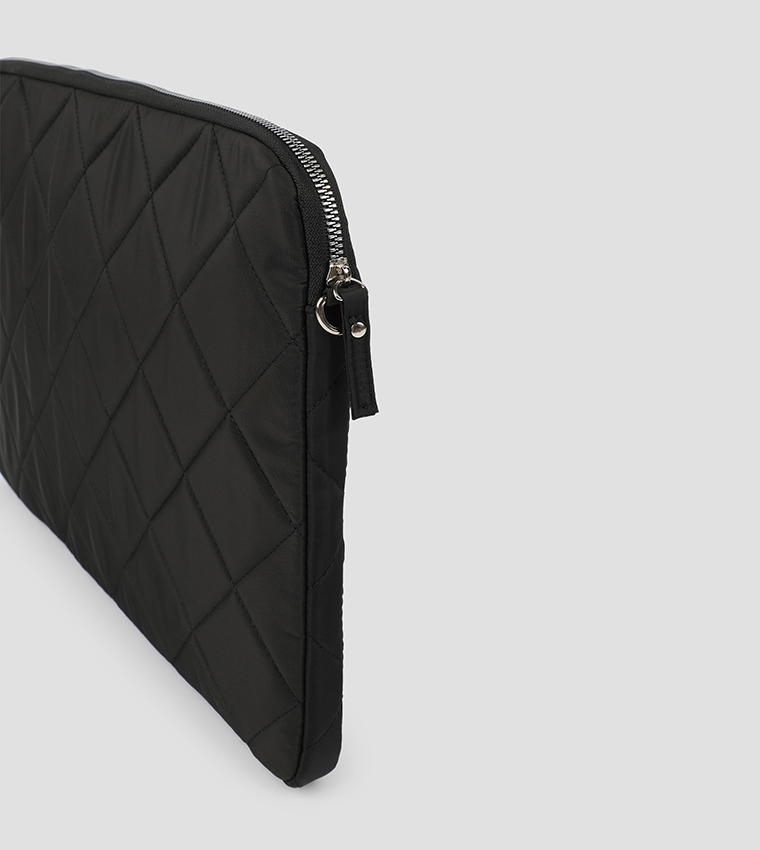 Quilted Nylon Laptop Bag