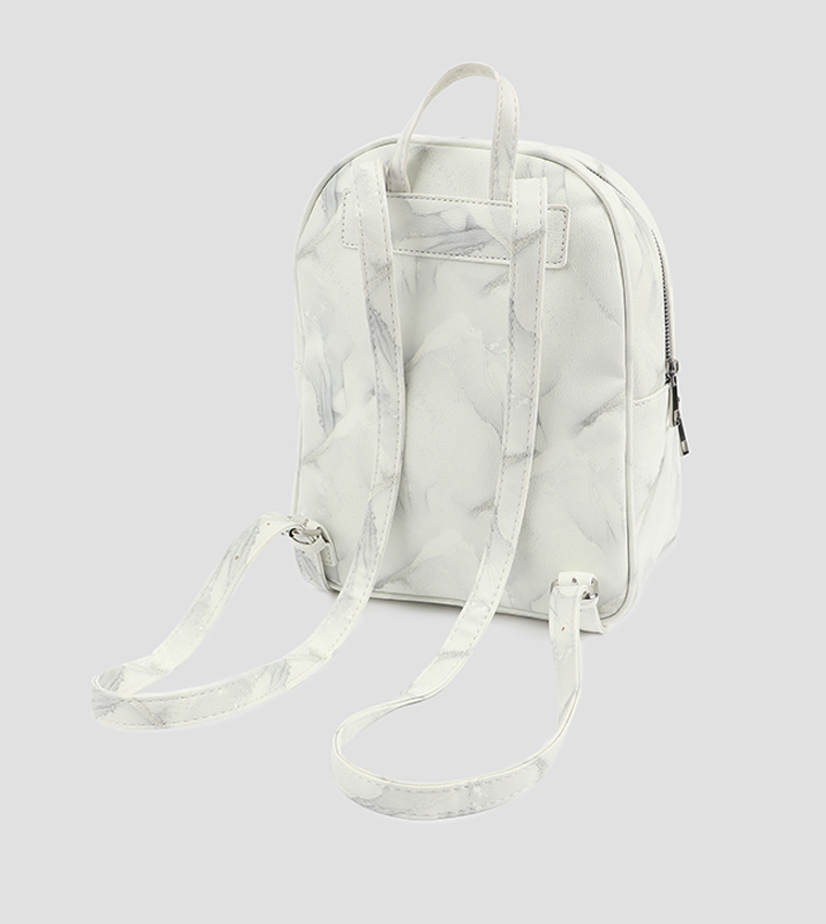 Patterned Zippered Backpack