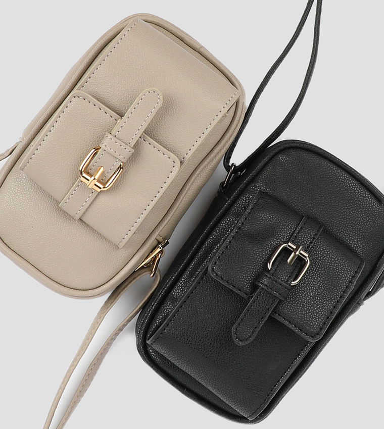 Textured Phone Crossbody Bag