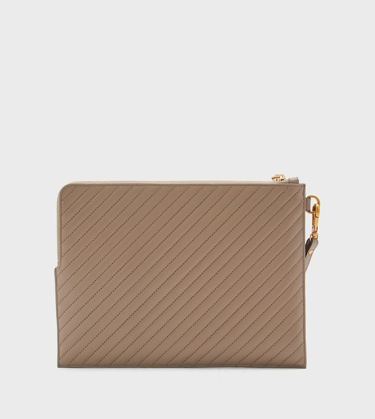 AMBER Quilted Clutch Bag