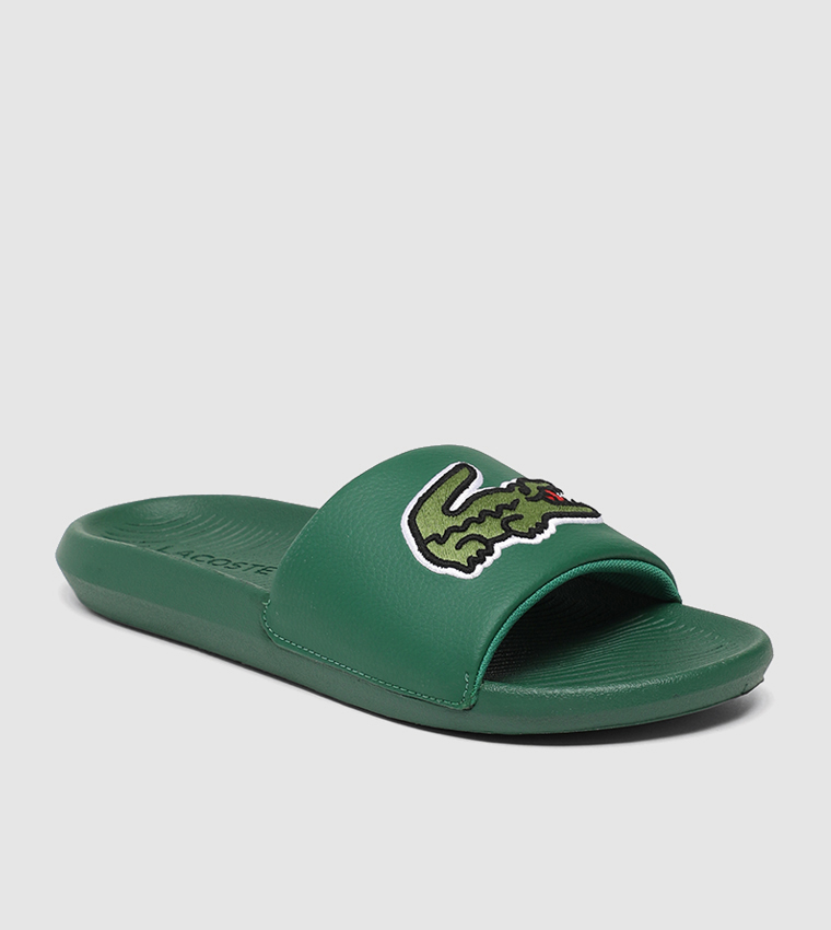 Lacoste flip flops green hotsell