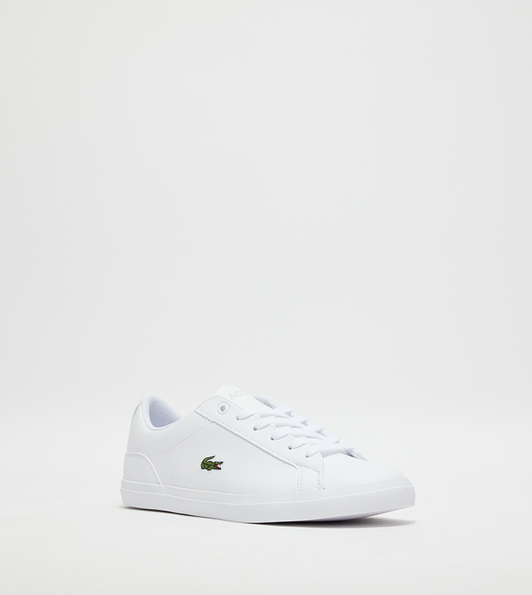 Lacoste lerond hot sale white leather