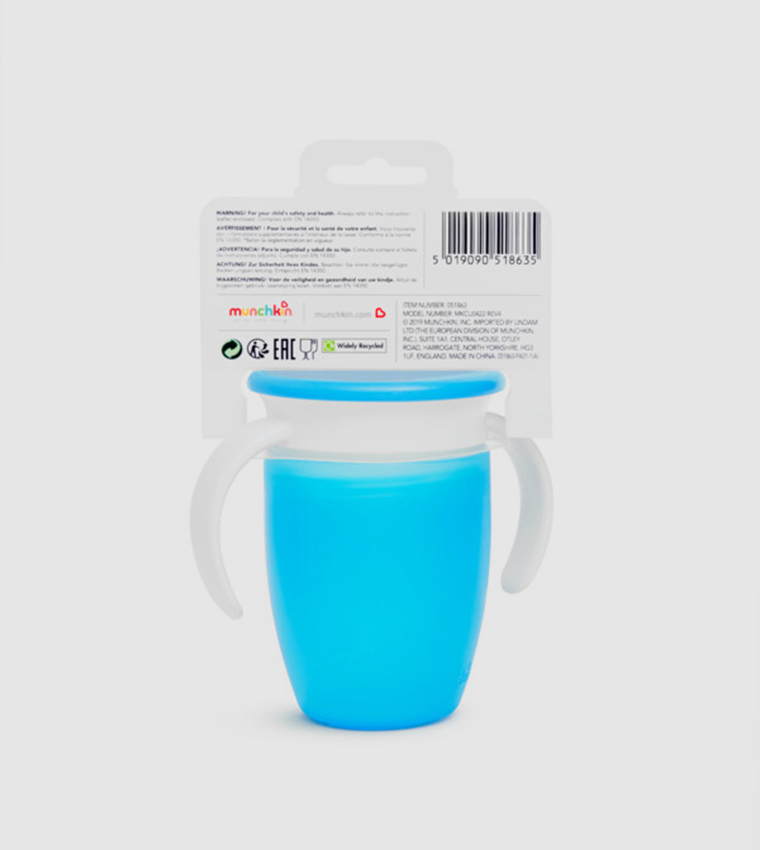  Babygrow Miracle Trainer Cup with Blue Lid, 7oz