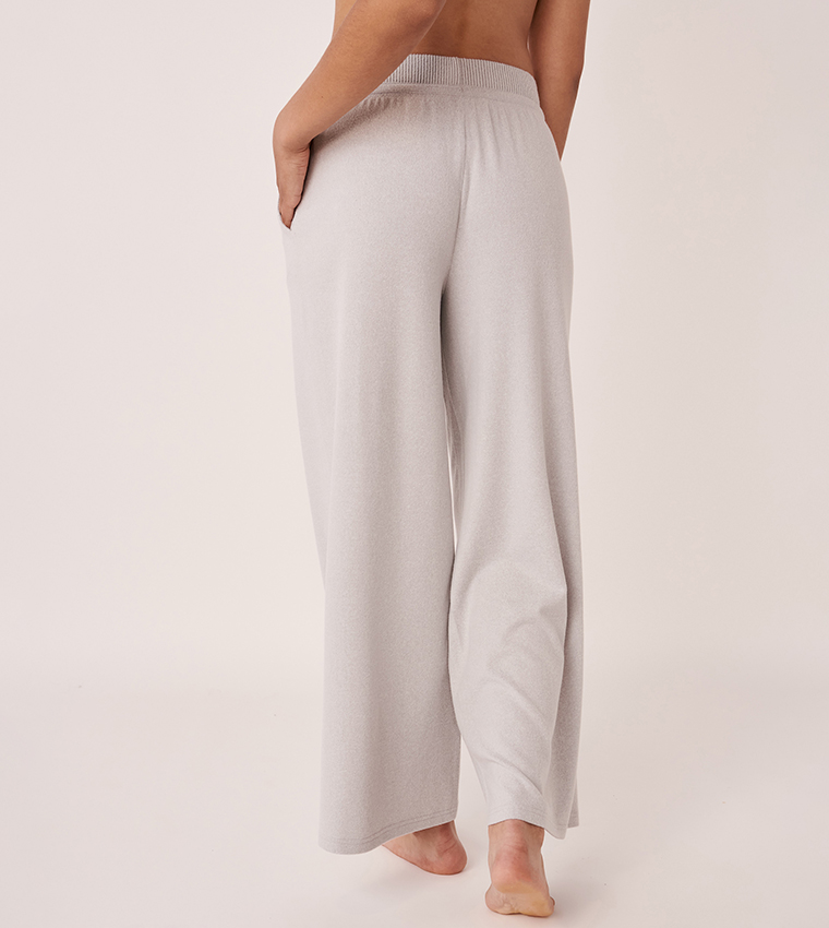 Recycled Fibers Wide Leg Pants