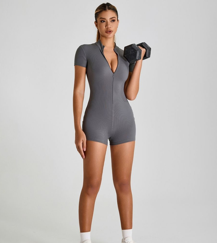 Solid Shapewear Tummy Control Bodysuit