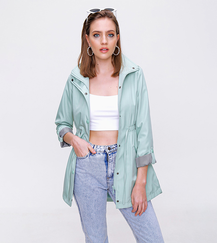 Pocket Detailed Trench Coat