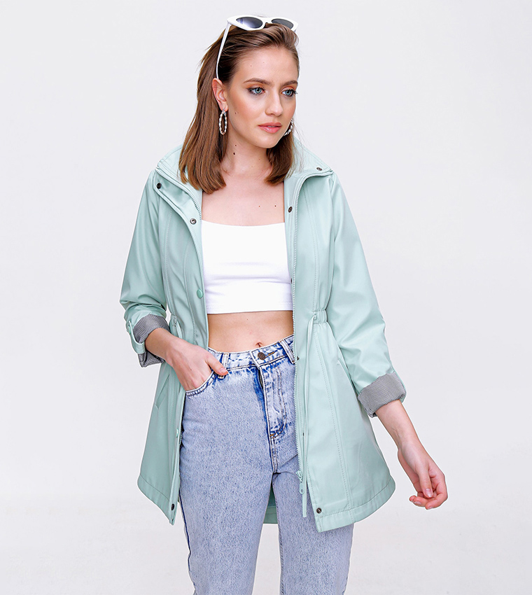 Pocket Detailed Trench Coat