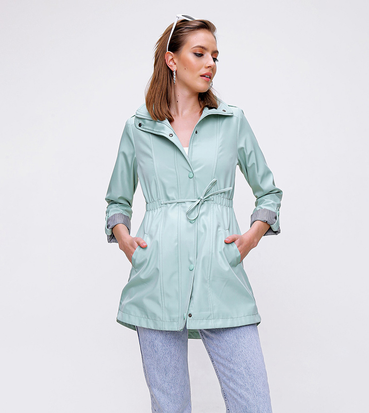 Pocket Detailed Trench Coat