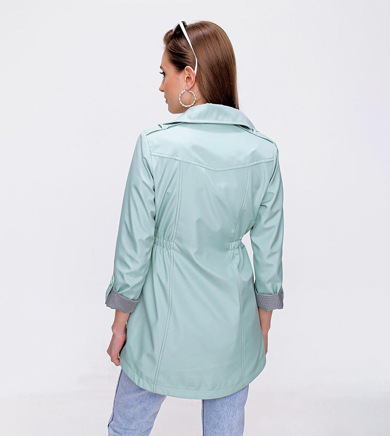 Pocket Detailed Trench Coat