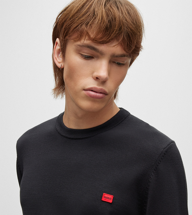 Organic Cotton Sweatshirt with Logo Label